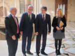 Puigdemont aborda los Jocs Mediterranis con el alcalde Ballesteros y Blanco (COE)