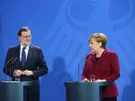 Merkel elogia la senda positiva de España ante un Rajoy que desea un núcleo europeo antipopulista