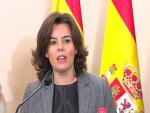 Santamaría dice que se pondrá en contacto con Junqueras para organizar una reunión