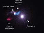 Una fuente cósmica de rayos X alumbra un parto estelar