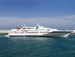 Trasmediterránea inicia la conexión Gandia-Ibiza en dos horas con un buque de alta velocidad