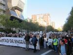 La concertada sale a la calle para pedir al Gobierno de Aragón que reconsidere el cierre de unidades en estos centros
