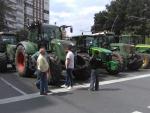 Cientos de camiones y tractores bloquean el tráfico en el centro de Murcia en defensa del Mar Menor