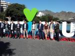 La nueva marca de Santa Cruz de Tenerife ya luce en la Plaza de España