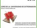 El Coro de la Universidad de Extremadura ofrece esta semana dos Conciertos de Navidad en Badajoz y Cáceres
