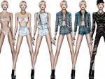 Roberto Cavalli enseña los seis looks diseñados para Miley Cyrus en su Bangerz Tour