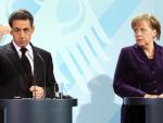 Merkel y Sarkozy anuncian que el pacto fiscal podría sellarse en marzo