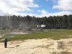 Un helicóptero de la Guardia Civil se suma a las labores de búsqueda de un joven en el pantano de Soria