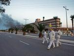 Extinguen por completo el incendio declarado en la factoría ElPozo de Alhama de Murcia