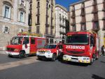 Un incendio en un piso obliga a cortar La Rambla de Barcelona