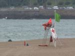 La bandera roja ondea este lunes en las playas vizcaínas de Barinatxe, Bakio, Aritzatxu y Laga