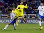 0-3. El Villarreal continúa a la estela de Madrid y Barcelona con un fácil triunfo en Zaragoza