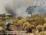 Estabilizado el incendio forestal en Castillo de las Guardas y se retiran los medios aéreos