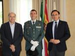 El rector de la UCO recibe al nuevo jefe de la Comandancia de la Guardia Civil, Juan Carretero Lucena