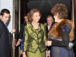 La Reina Sofía concluye su visita de tres días a Nueva York con un almuerzo privado