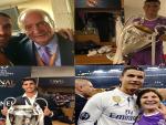 Los jugadores del Real Madrid celebran la duodécima Copa Europa