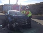 Tres heridos y un bebé ileso en un choque entre dos vehículos en la carretera de Valdemingómez