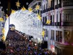 Unas 250.000 personas acuden al espectáculo navideño de luz y sonido de calle Larios durante el puente