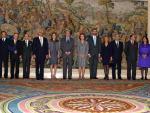 Los Reyes reciben al Consejo de Patrimonio Nacional y a la Grandeza de España