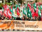 Los sindicatos vascos convocan una huelga general el 27 de enero en el País Vasco y Navarra