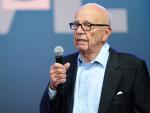 Media magnate Rupert Murdoch addresses the opening