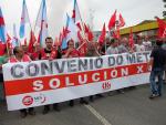Casi 4.000 trabajadores del metal en huelga se movilizan en A Coruña, Santiago y Ferrol por un convenio "digno"
