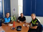 Policía Municipal de Pamplona y Policía de Ansoáin colaboran en atención de accidentes y protección de personas y bienes