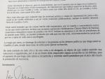 Tudanca desvela una "carta cariñosa" de Merino con la advertencia de acciones legales si habla de él y corrupción en CyL