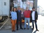 Diputación y Ayuntamiento colaboran en el envío de 40.000 kilos de ayuda humanitaria hacia el Sáhara