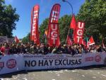 Comienza en Madrid la manifestación del 1 de mayo para recuperar derechos y denunciar la corrupción