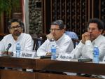 Commanders of the FARC leftist guerrillas Ivan Mar