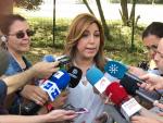 Susana Díaz afirma que Andalucía "lidera la bajada del paro", con un "buen dato que anima a seguir trabajando"