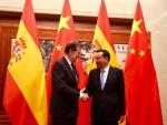Rajoy se reúne con el presidente de China, que destaca "la buena relación geográfica especial" de España