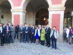 Forcadell, Puigdemont y del Govern avanzan en comitiva hacia el TSJC