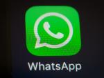 A screen shot of the popular WhatsApp smartphone a