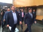 Junqueras pide al Gobierno retirar las querellas al Parlament tras la propuesta a Puigdemont