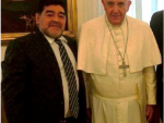 El Papa Francisco y Maradona, juntos en un encuentro