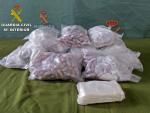 Incautados más de 15 kilos de hachís y cerca de medio kilo de cocaína en la A-4, en Manzanares (Ciudad Real)