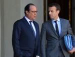 Hollande y Macron