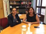 Armengol recibe a la candidata por el Partido Socialista a las legislativas francesas Gabrielle Siry-Molina