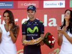 Alejandro Valverde celebra su victoria en la cuarta etapa de La Vuelta
