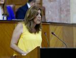 Susana Díaz reprocha a Teresa Rodríguez su "visceralidad antisocialista" y le pregunta qué hace realmente por Andalucía