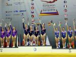 El equipo español femenino, bronce en el Campeonato de Europa de trampolín