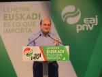 Ortuzar (PNV) pide "votos a modo de diques" que "libren" a Euskadi de la "riada del centralismo que viene"