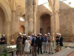 Los andamios cubren ya la torre de la Iglesia de Santa María de Lorca para su rehabilitación integral