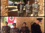 Esvásticas y uniformes nazis en el Castillo de Alcalá por el rodaje de un filme de la II Guerra Mundial