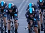 El Sky gana la contrarreloj por equipos, Puccio primer líder de la Vuelta