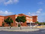 Pabellón de biblioteca de la Universidad de Huelva. Archivo.
