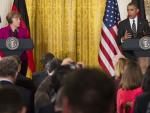 Rueda de prensa de Barack Obama y Angela Merkel en la Casa Blanca