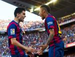 El Barcelona gana a la Real con goles de Neymar y Pedro